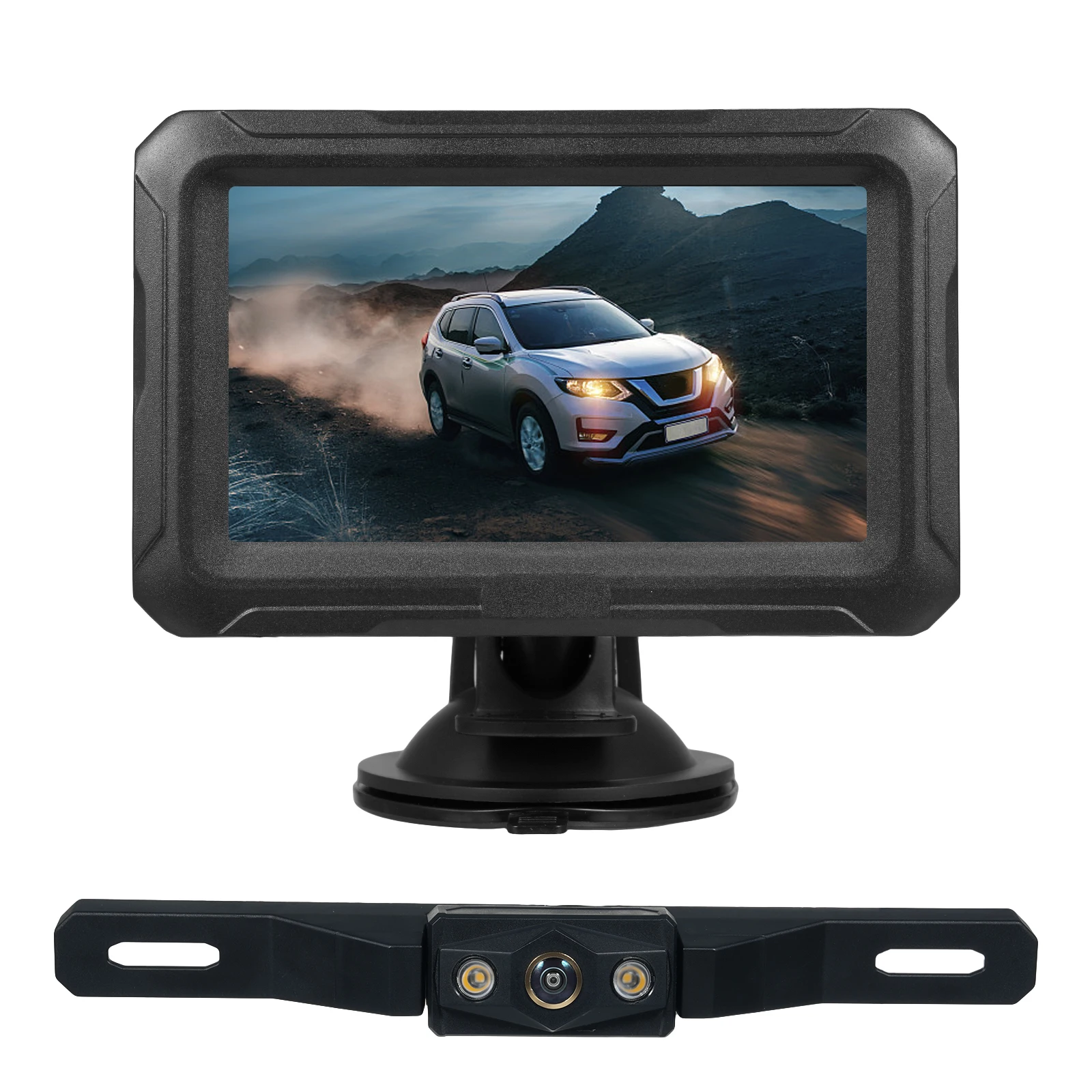 Backup Camera, 1080P Auto Color Night Vision Waterproof Car Rear View Camera with 4.3 Inch Monitor for SUV Pickup Sedan
Backup Camera, 1080P Auto Color Night Vision Waterproof Car Rear View Camera with 4.3 Inch Monitor for SUV Pickup Sedan
