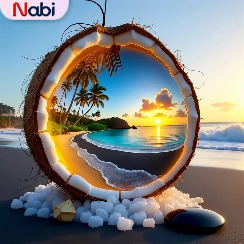 Nabi 5D DIY Diamond Painting Seaside Landscape Acrylic Craft Supplies Embroidery Sunset Diamond Mosaic Coconut Unique Gift
Nabi 5D DIY Diamond Painting Seaside Landscape Acrylic Craft Supplies Embroidery Sunset Diamond Mosaic Coconut Unique Gift