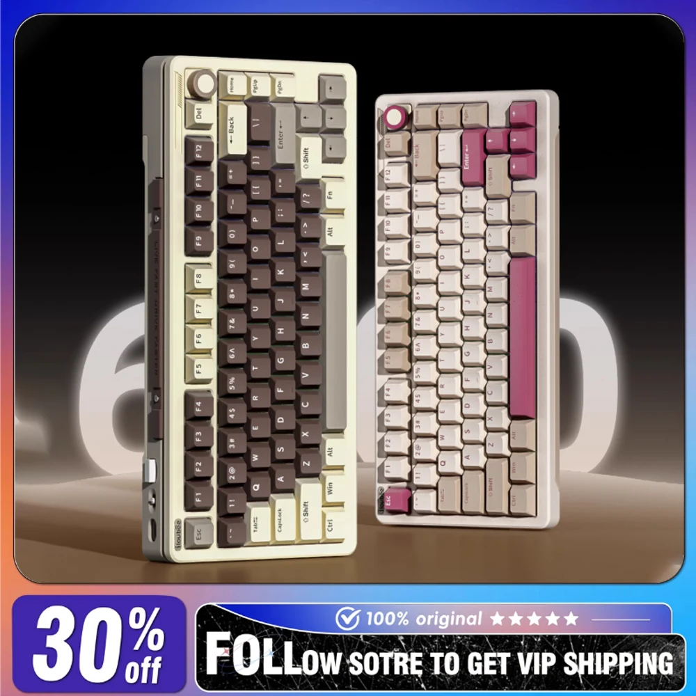 ILovbee B75 Wireless Mechanical Keyboard Three Mode Gasket Hot Swap RGB Ergonomics Customized E-sports Gaming Keyboard
ILovbee B75 Wireless Mechanical Keyboard Three Mode Gasket Hot Swap RGB Ergonomics Customized E-sports Gaming Keyboard