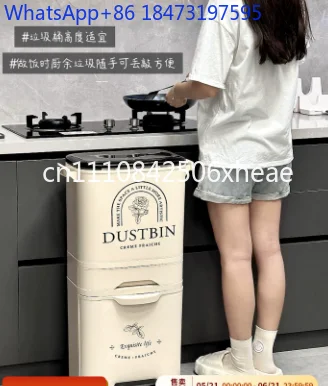 Hands-Free Waste Bin, Premium Kitchen Trash Can,Dual-Compartment Garbage Container, Odor-Proof Recycling Bin
Hands-Free Waste Bin, Premium Kitchen Trash Can,Dual-Compartment Garbage Container, Odor-Proof Recycling Bin