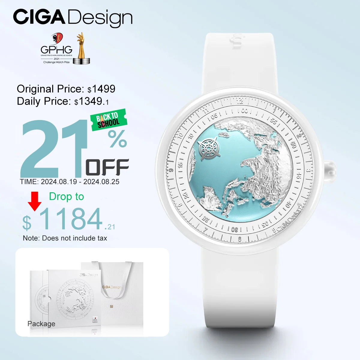 CIGA Design Women's Luxury Automatic Watch U Series Blue Planet Ice Age Ceramics Strap Mechanical Watches Exquisite Timepiece
CIGA Design Women's Luxury Automatic Watch U Series Blue Planet Ice Age Ceramics Strap Mechanical Watches Exquisite Timepiece