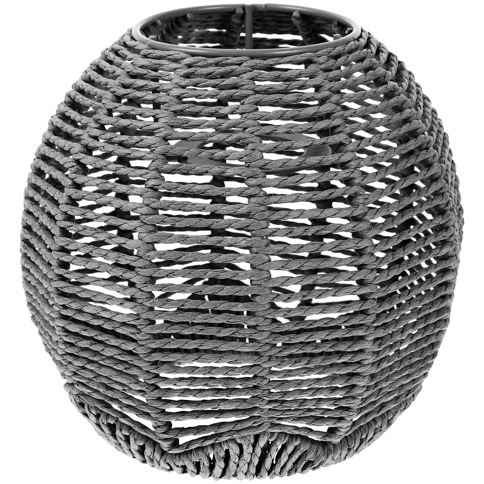 Woven Lampshade Small Gray Round Rope Pendant Light Shade Vintage Replacement for Home Lighting Accessories
Woven Lampshade Small Gray Round Rope Pendant Light Shade Vintage Replacement for Home Lighting Accessories