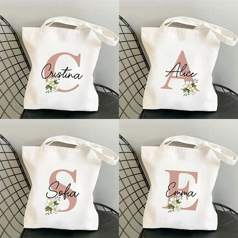 Custom Name White Canvas Tote Bag Large Capacity Foldable Supermarket Shopping Bag For Women Shopper Personalized Handbags
Custom Name White Canvas Tote Bag Large Capacity Foldable Supermarket Shopping Bag For Women Shopper Personalized Handbags