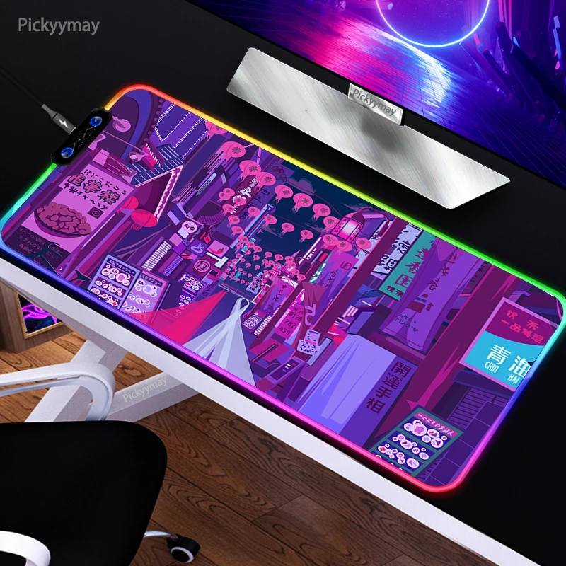 Городской неоновый большой коврик для мыши RGB, игровые коврики для мыши, светодиодный коврик для мыши, геймерские настольные коврики, Противоскользящий резиновый Настольный коврик с подсветкой, настольные коврики
Городской неоновый большой коврик для мыши RGB, игровые коврики для мыши, светодиодный коврик для мыши, геймерские настольные коврики, Противоскользящий резиновый Настольный коврик с подсветкой, настольные коврики