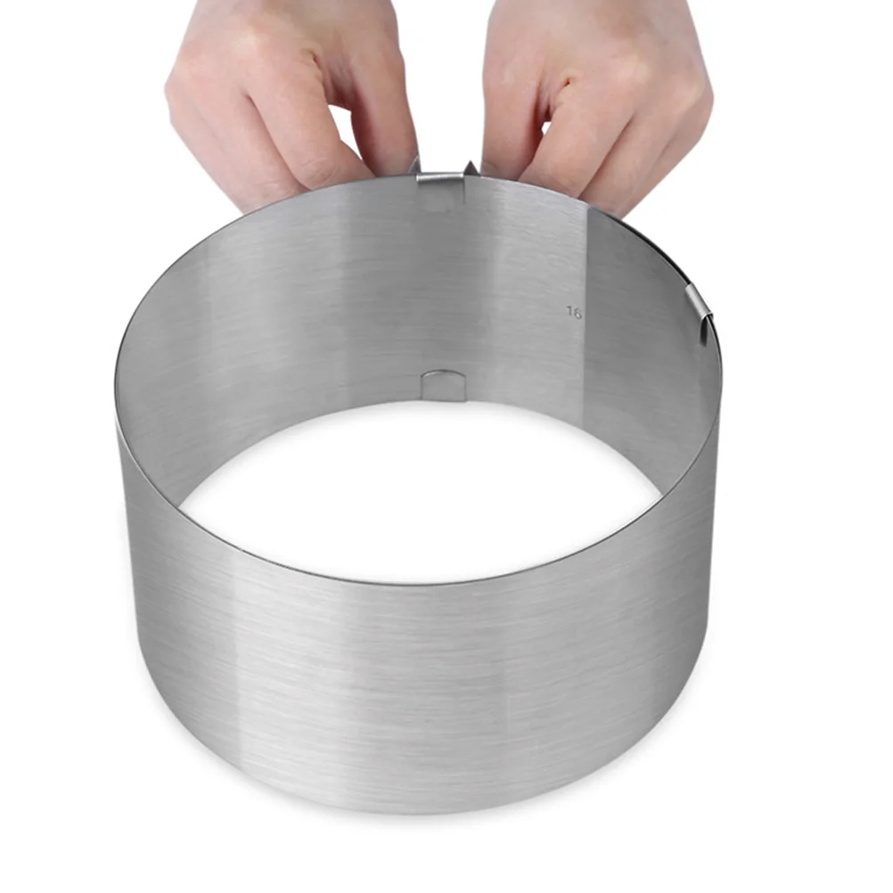 16-30Cm Adjustable Mousse Ring Round Mousse Cutter Non-Stick Baking Mold For Cake Bread Chocolate Stainless Steel Pastry Dough
16-30Cm Adjustable Mousse Ring Round Mousse Cutter Non-Stick Baking Mold For Cake Bread Chocolate Stainless Steel Pastry Dough