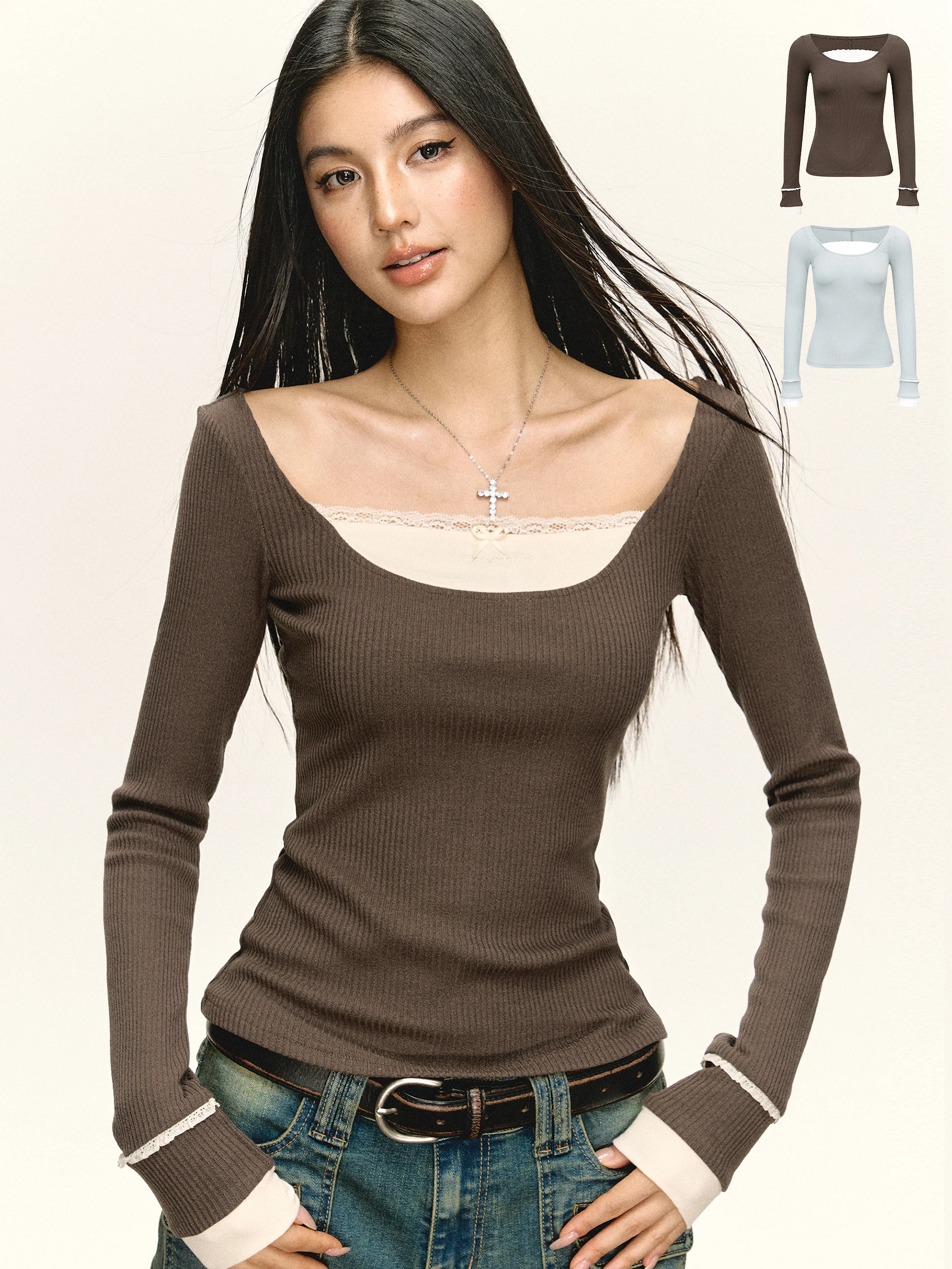 Женская футболка Long Sve Ariseism в американском стиле ретро, облегающая футболка Hot Girl Street Sle, однотонное полиэфирное волокно, модная осень
Женская футболка Long Sve Ariseism в американском стиле ретро, облегающая футболка Hot Girl Street Sle, однотонное полиэфирное волокно, модная осень