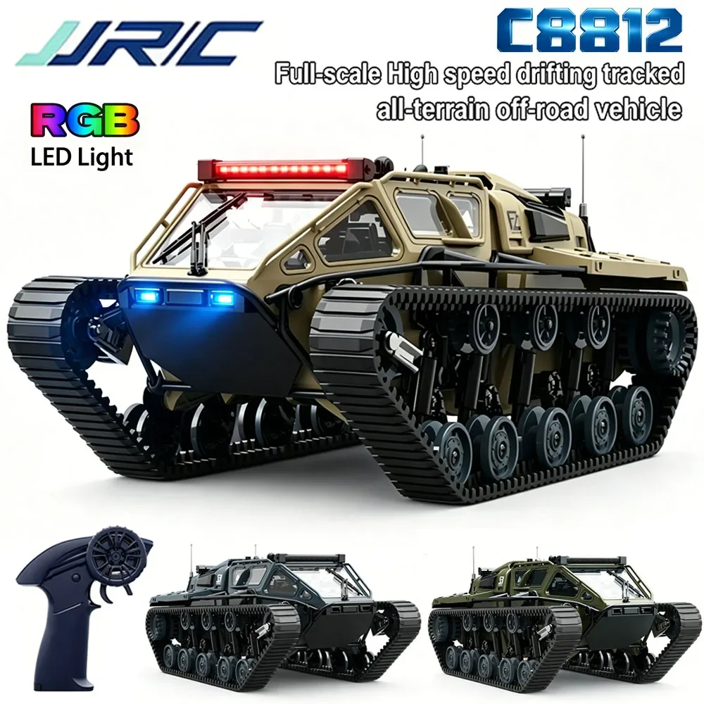 JJRC C8812/C8812 MAX LED Light Full Scale Tracked Tank Simulation Toy RC Car Drift 2.4G Remote Control Off-Road Vehicle Boy Gift
JJRC C8812/C8812 MAX LED Light Full Scale Tracked Tank Simulation Toy RC Car Drift 2.4G Remote Control Off-Road Vehicle Boy Gift
