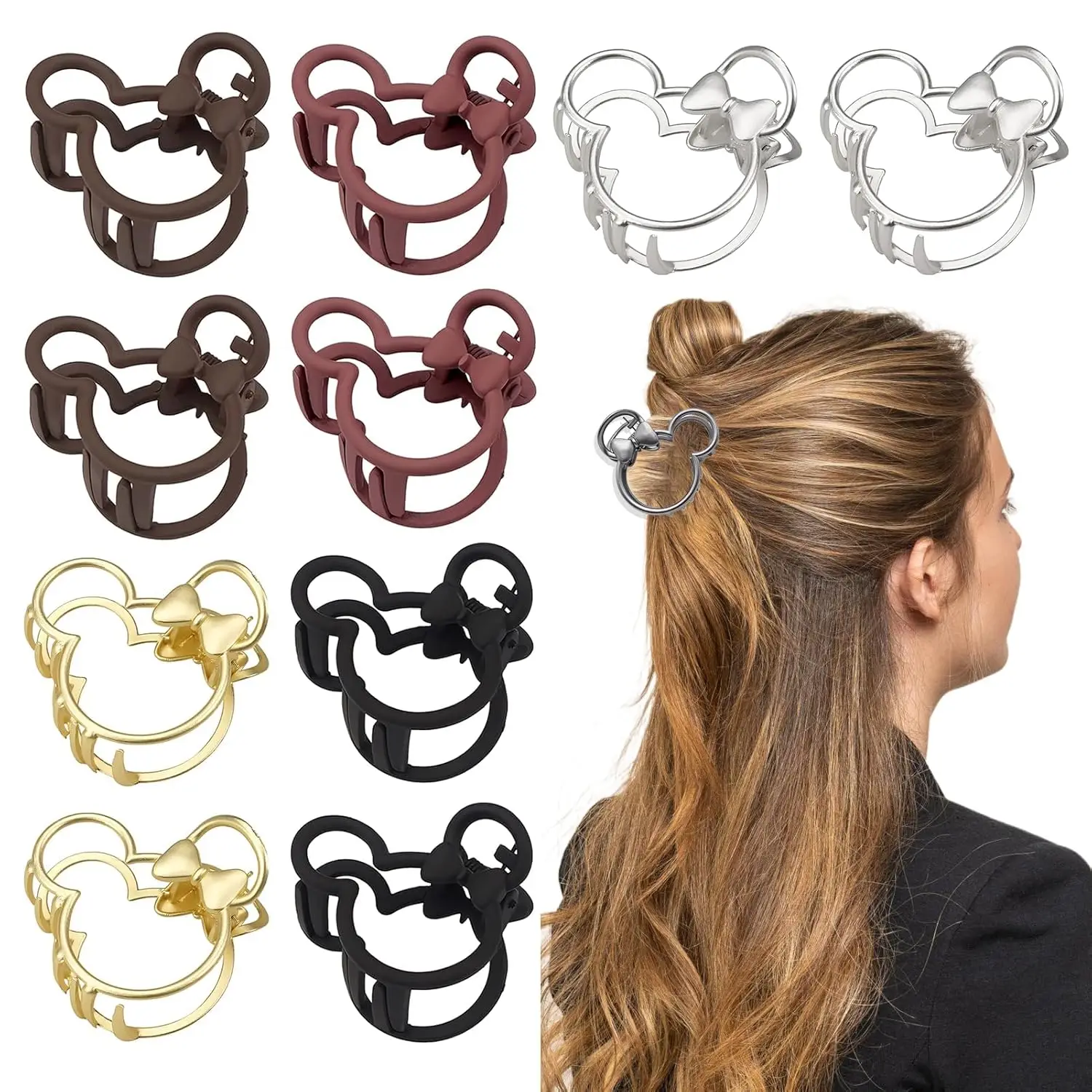 10PCS Mouse Lady Resin Hair Accessories-Vintage Barrette,Clurly Hair Claws, Non-Slip Clamps for Thick&Thin Hair Styling
10PCS Mouse Lady Resin Hair Accessories-Vintage Barrette,Clurly Hair Claws, Non-Slip Clamps for Thick&Thin Hair Styling