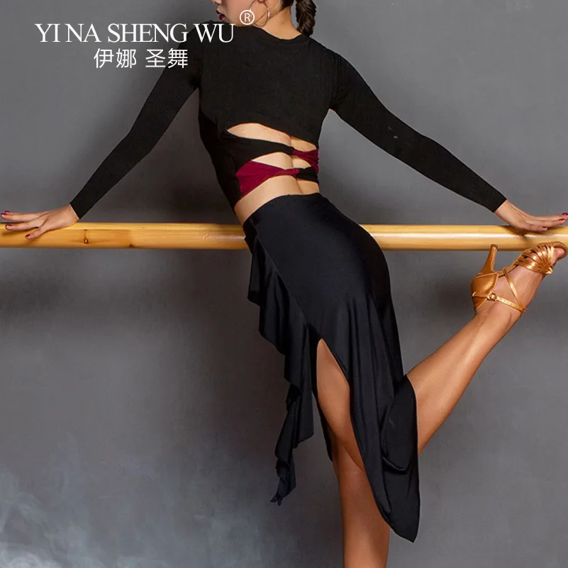 New Latin Dance Halfbody Skirt for Women Adult National Standard Dance Clothing Ruffle Edge Latin Dance Training Top Skirt
New Latin Dance Halfbody Skirt for Women Adult National Standard Dance Clothing Ruffle Edge Latin Dance Training Top Skirt