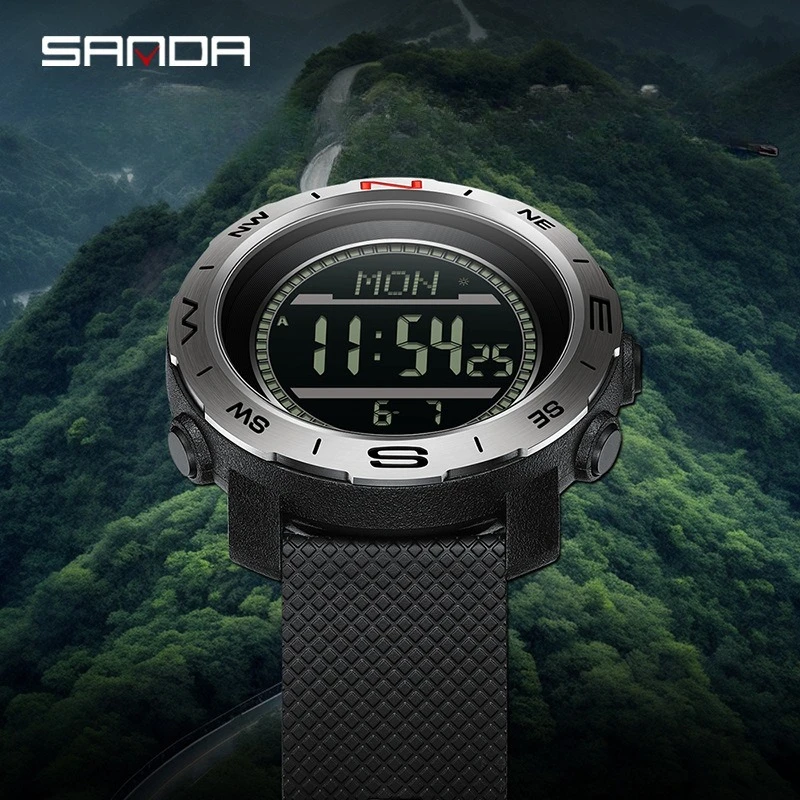 SANDA 5106 Altitude Temperature Mountaineering Watch Step Counter Compass Outdoor Sports Watch Waterproof Electronic Watch
SANDA 5106 Altitude Temperature Mountaineering Watch Step Counter Compass Outdoor Sports Watch Waterproof Electronic Watch