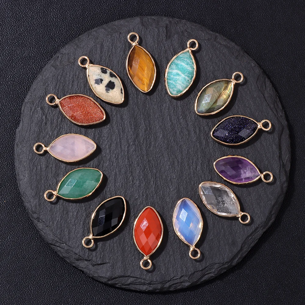 Muticolor Natural Mariquesa Shape Stone Pendant Labradorite Amethyst Quartz Gem Charms For Jewelry Making Bracelet Necklace DIY
Muticolor Natural Mariquesa Shape Stone Pendant Labradorite Amethyst Quartz Gem Charms For Jewelry Making Bracelet Necklace DIY