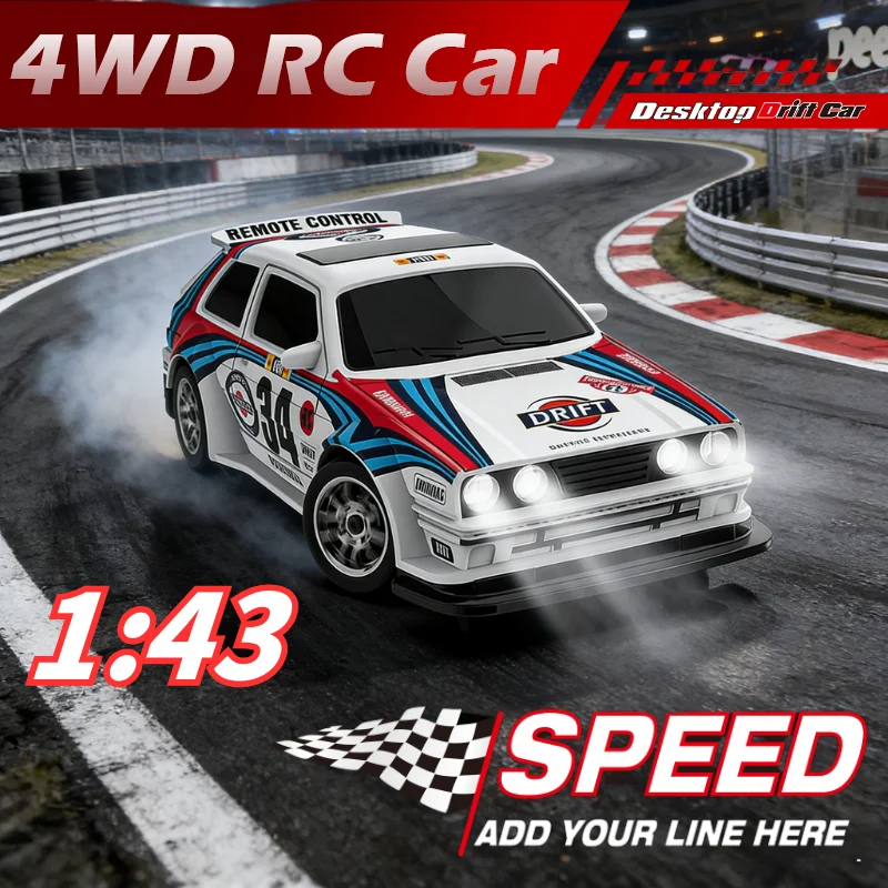 Новая радиоуправляемая дрифт-машинка KF34 в масштабе 1:43, полноприводная гоночная модель, реалистичная, для настольных соревнований, игрушка для мальчиков, идеальный подарок.
Новая радиоуправляемая дрифт-машинка KF34 в масштабе 1:43, полноприводная гоночная модель, реалистичная, для настольных соревнований, игрушка для мальчиков, идеальный подарок.