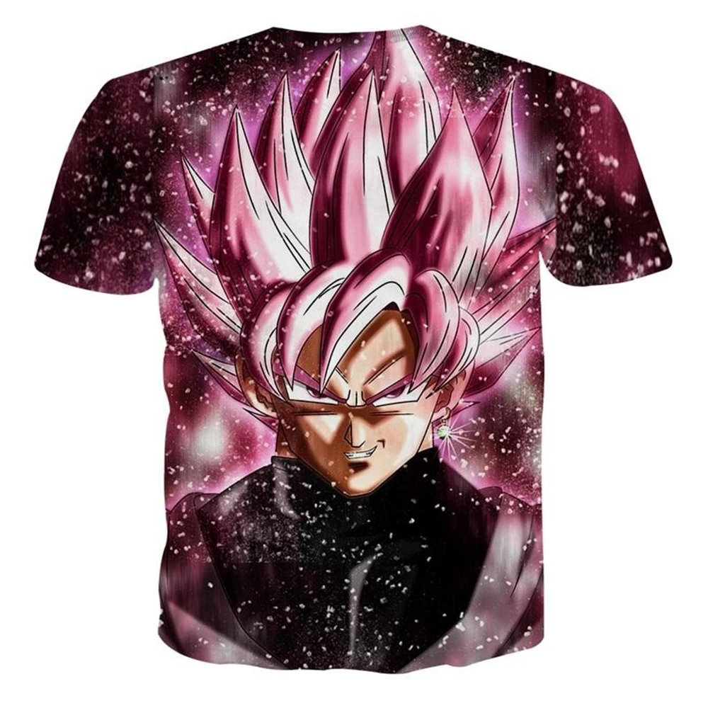 Japanese Anime Dragon Ball Z Summer 3d Print Super Saiyan Goku Black Rose Pink T-Shirt Kids Adults Cosplay O-Neck Tops Clothing
Japanese Anime Dragon Ball Z Summer 3d Print Super Saiyan Goku Black Rose Pink T-Shirt Kids Adults Cosplay O-Neck Tops Clothing