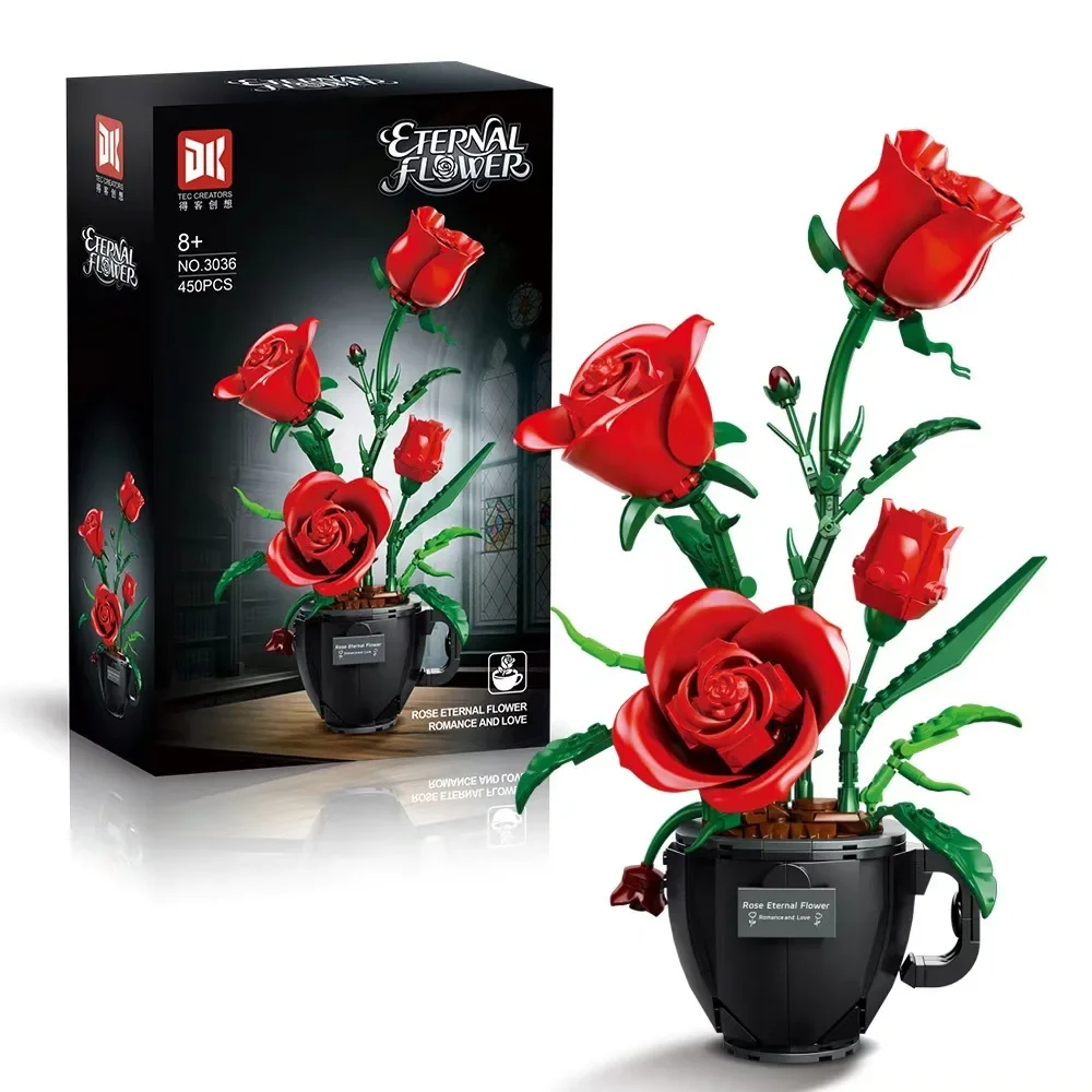 bright Eternal Flower Home Plant Coffee Cup Flower Building Blocks Potted Bouquet Rose Daisy Toy Mother Girls Valentine's Day
bright Eternal Flower Home Plant Coffee Cup Flower Building Blocks Potted Bouquet Rose Daisy Toy Mother Girls Valentine's Day