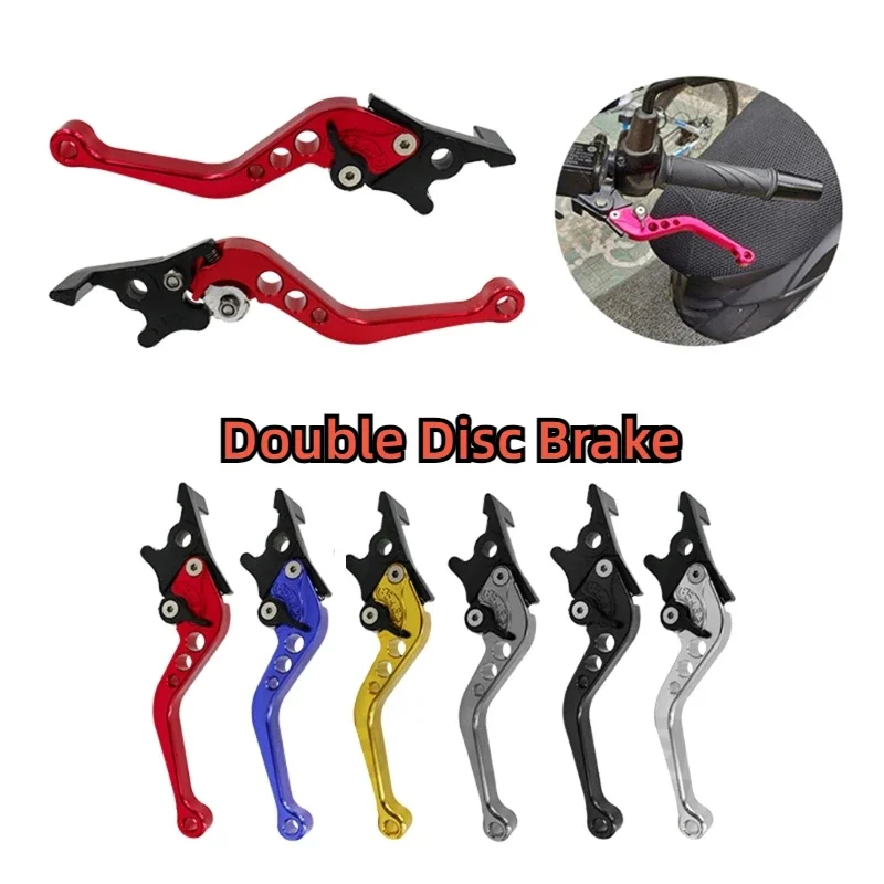 Motorcycle Brake Lever Adjustable Double Disc Modification Accessory Brake Handle Lever for Scooters Electric Bike D7YA
Motorcycle Brake Lever Adjustable Double Disc Modification Accessory Brake Handle Lever for Scooters Electric Bike D7YA