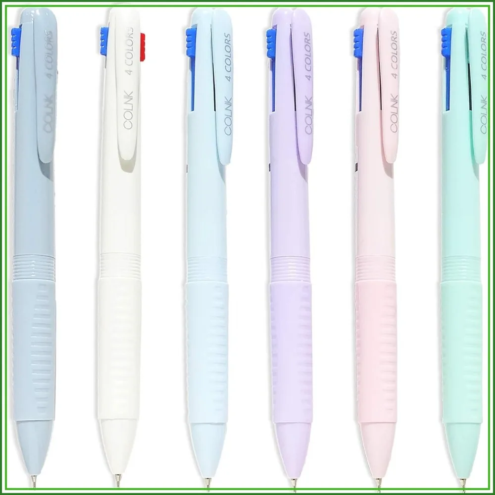 4-in-1 Multicolor Ballpoint Pen 0.5mm, Fine Point, Assorted Ink, 6 Pack for Journaling & Planning
4-in-1 Multicolor Ballpoint Pen 0.5mm, Fine Point, Assorted Ink, 6 Pack for Journaling & Planning