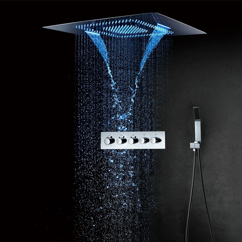 Premium 7-Mode Large Luxury Shower Head Luxury Rain High-Pressure Water-Saving Design Made Durable Brass Ceramic for Bathroom
Premium 7-Mode Large Luxury Shower Head Luxury Rain High-Pressure Water-Saving Design Made Durable Brass Ceramic for Bathroom