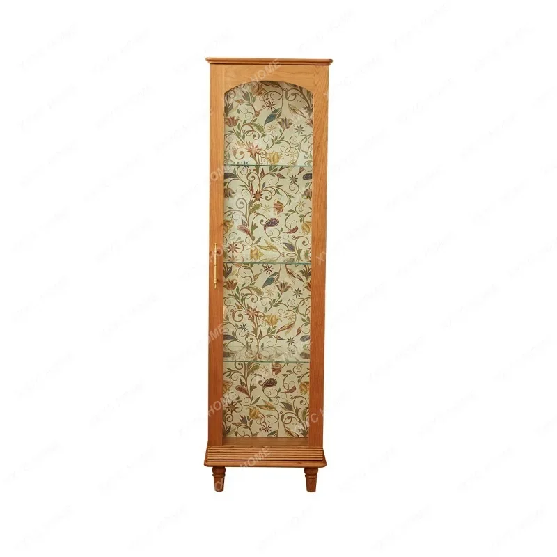 Nordic Solid Wood Display Cabinet Glass Side Cabinet Home Living Room Retro Locker
Nordic Solid Wood Display Cabinet Glass Side Cabinet Home Living Room Retro Locker