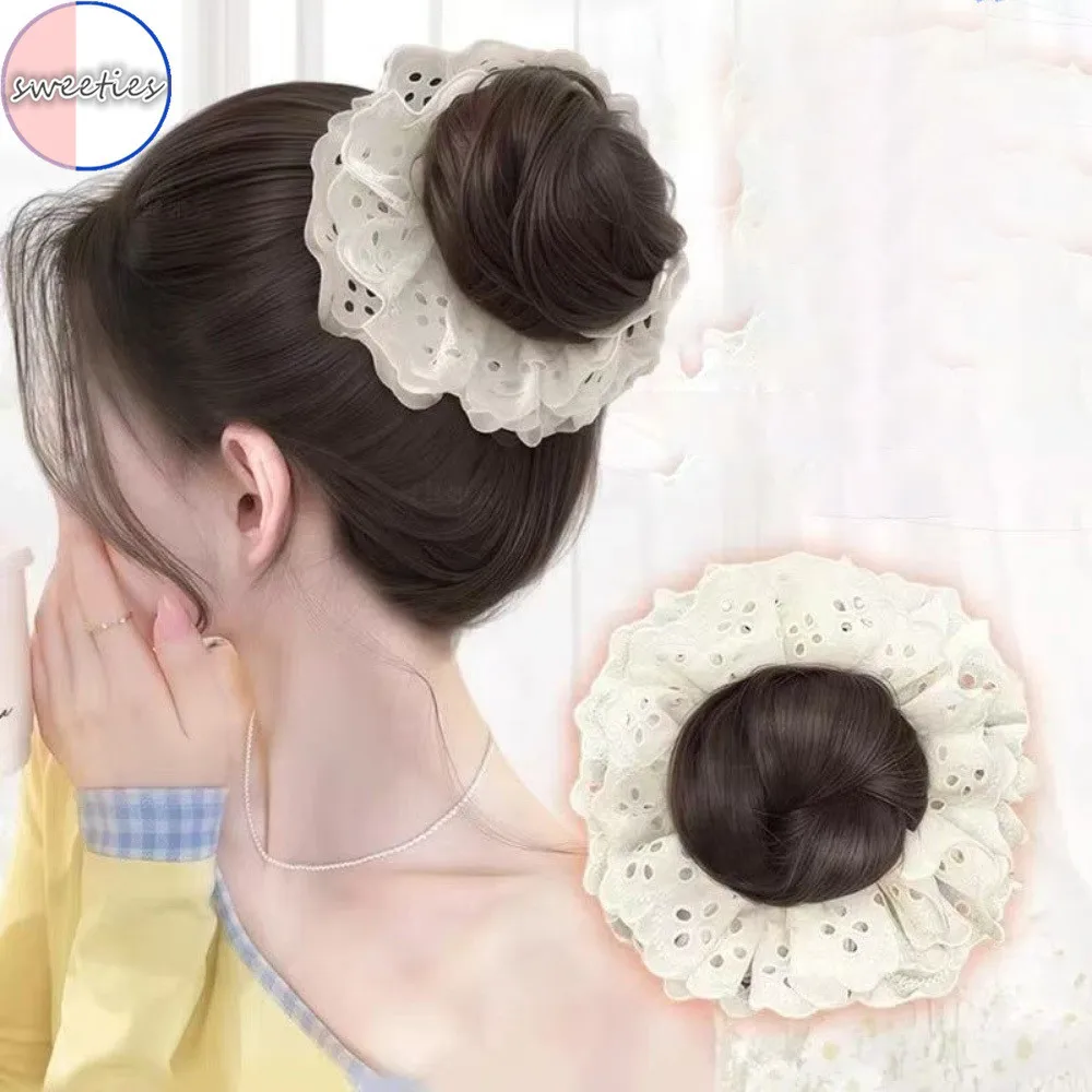 Spring Lace Flower Bud Head Synthetic Wig Simulation Natural Lace Headband Sweet Ball Head Women's Wig
Spring Lace Flower Bud Head Synthetic Wig Simulation Natural Lace Headband Sweet Ball Head Women's Wig