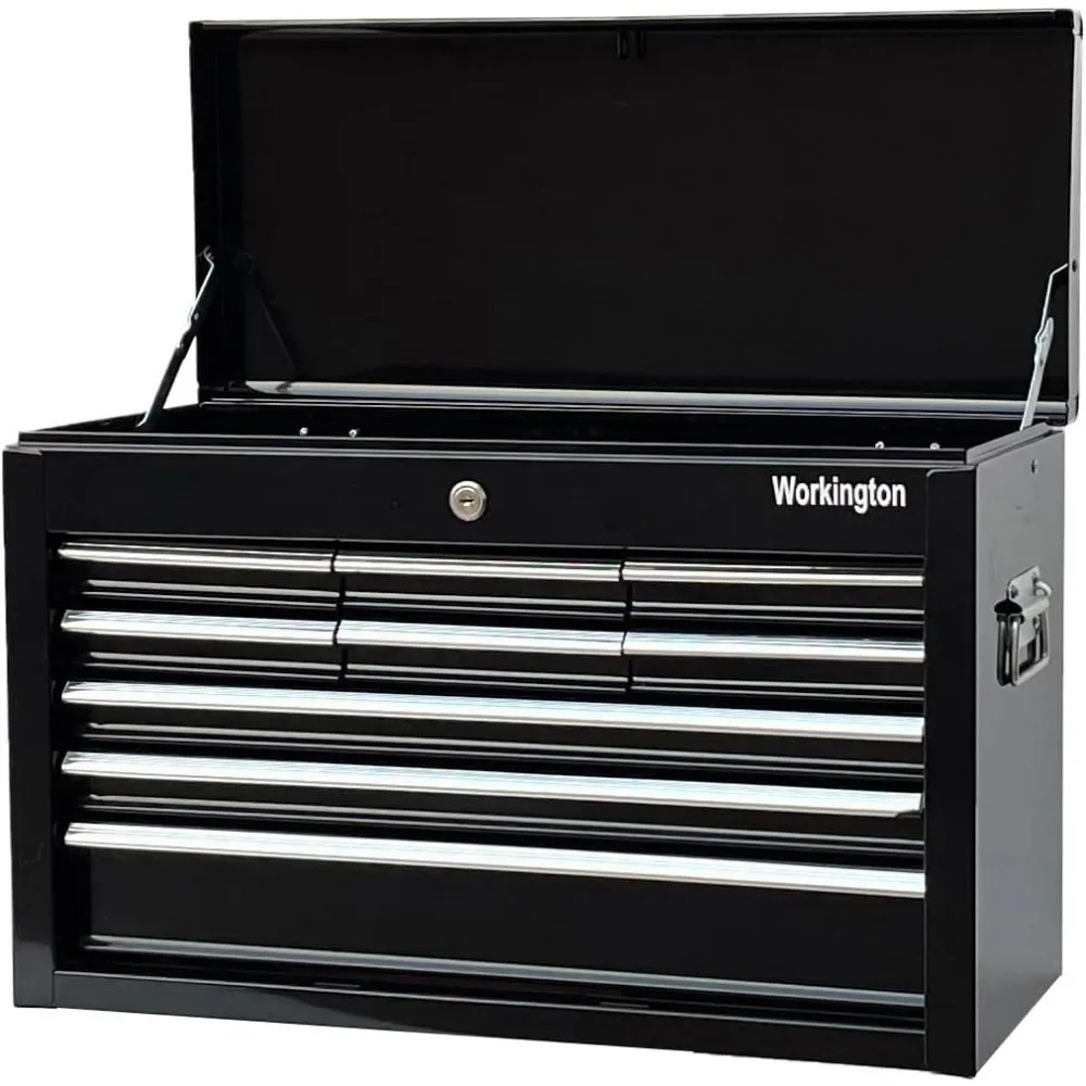 Portable Metal Tool Chest with 9 Drawers, 24" 9-Drawer Tool Chest Cabinet with Ball Bearing Drawer Slides, Steel Tool Storage B
Portable Metal Tool Chest with 9 Drawers, 24" 9-Drawer Tool Chest Cabinet with Ball Bearing Drawer Slides, Steel Tool Storage B