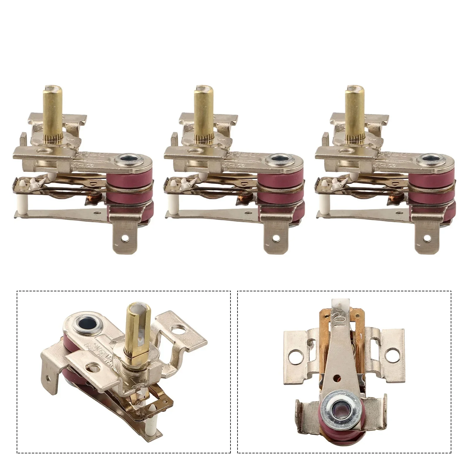 3pcs AC250V 16A Temperature Switch Heating Thermostat Adjustable Bimetallic Thermostat For Elextric Heater Electric Iron
3pcs AC250V 16A Temperature Switch Heating Thermostat Adjustable Bimetallic Thermostat For Elextric Heater Electric Iron