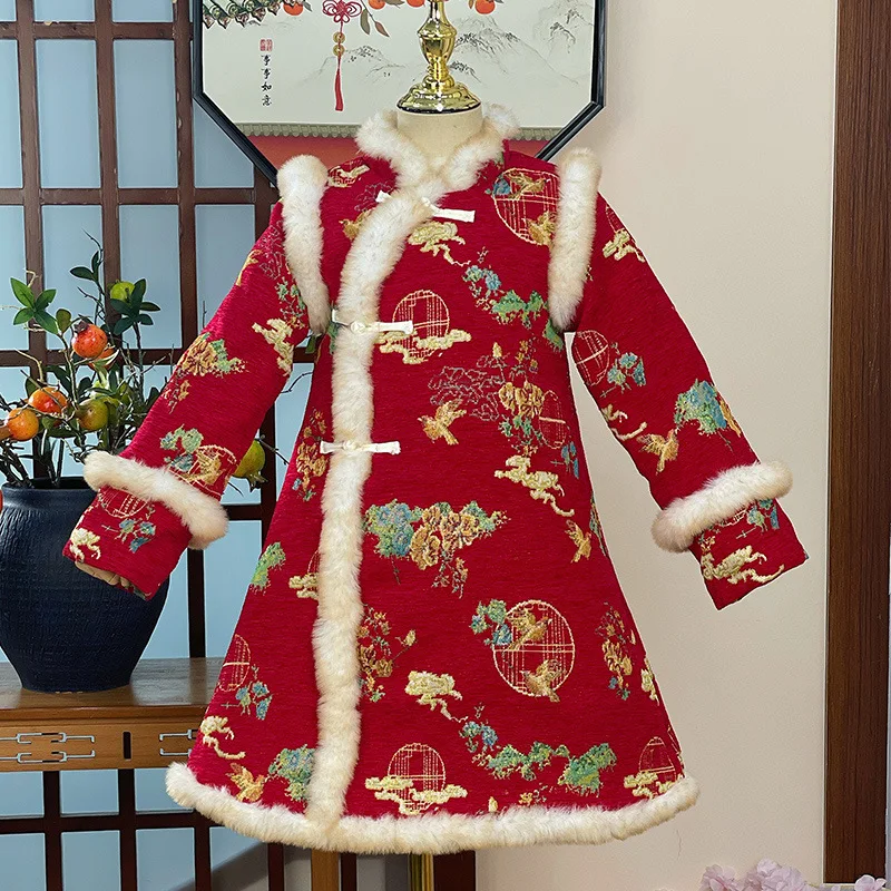 Thiened Winter Clothes for Babies New Year Visiting Outfit Baby Overalls Festive Chinese New Year Outfit Baby Rer
Thiened Winter Clothes for Babies New Year Visiting Outfit Baby Overalls Festive Chinese New Year Outfit Baby Rer