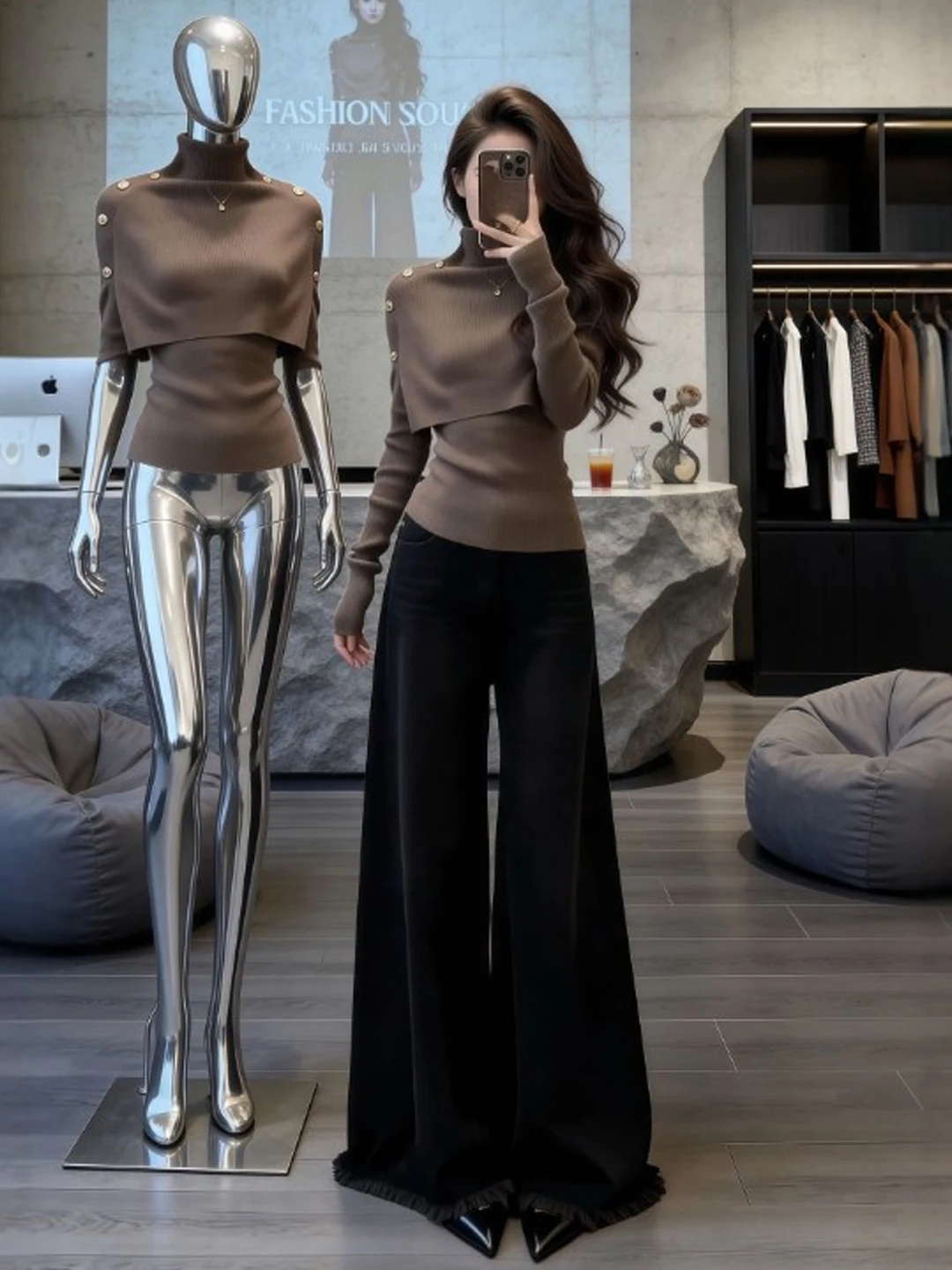 Slimming Knitted Sweater Vintage Lady Sle Highly Attractive Body a Spring 2026 New Faion Women's Long Sve Warm Top
Slimming Knitted Sweater Vintage Lady Sle Highly Attractive Body a Spring 2026 New Faion Women's Long Sve Warm Top