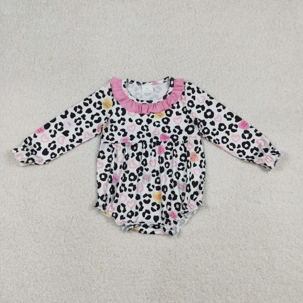 Love You Leopard Pink Baby Bubble Romper
Love You Leopard Pink Baby Bubble Romper