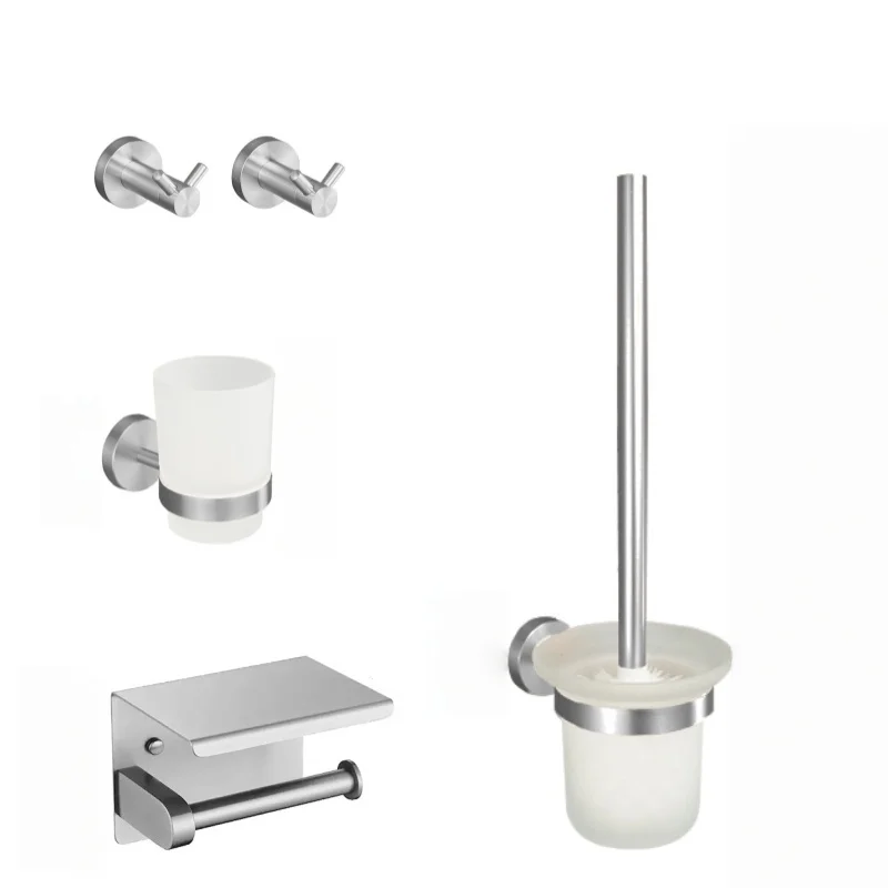 Brushed Nickel 304Stainless Steel Bathroom Accessories Towel Rack Towel Bar Hooks Towel Rack Paper Holder Toilet Brush Set
Brushed Nickel 304Stainless Steel Bathroom Accessories Towel Rack Towel Bar Hooks Towel Rack Paper Holder Toilet Brush Set