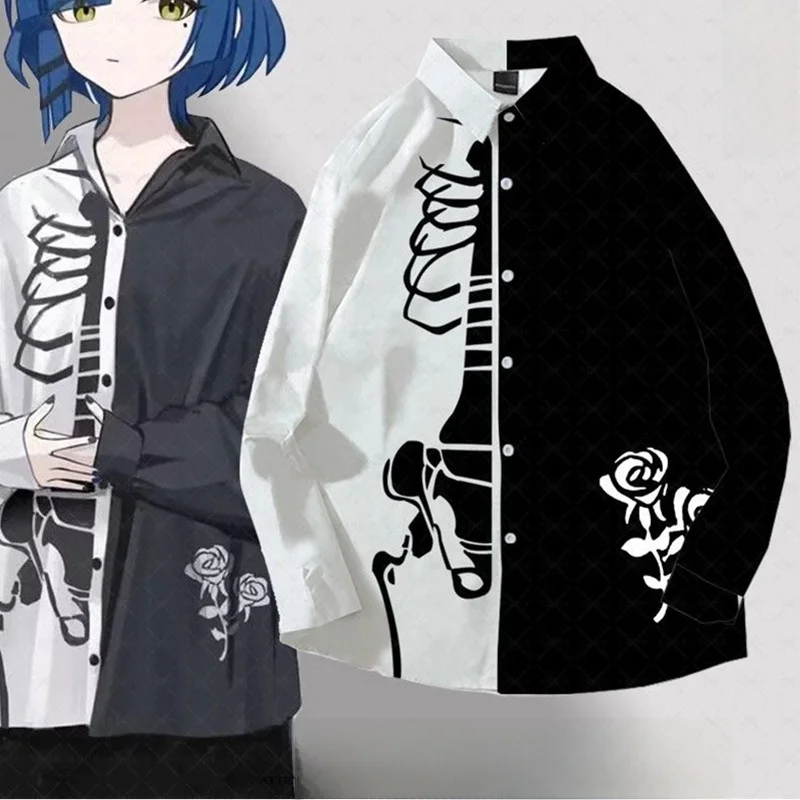 Lonely Rock Hong Kong Style Black White Shirt Jacket Thin Student Summer Floral Shirt Trendy Loose Fit Short Sleeve Casual
Lonely Rock Hong Kong Style Black White Shirt Jacket Thin Student Summer Floral Shirt Trendy Loose Fit Short Sleeve Casual