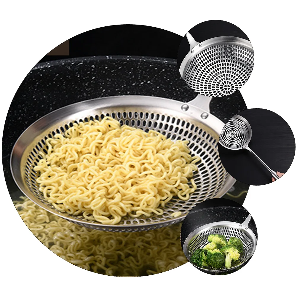 1Pcs Stainless Steel Oil Strainer Long Handle Colander Scoop for Frying Cooking Food Serving Spoon Hot Pot Mesh Ladle 
1Pcs Stainless Steel Oil Strainer Long Handle Colander Scoop for Frying Cooking Food Serving Spoon Hot Pot Mesh Ladle