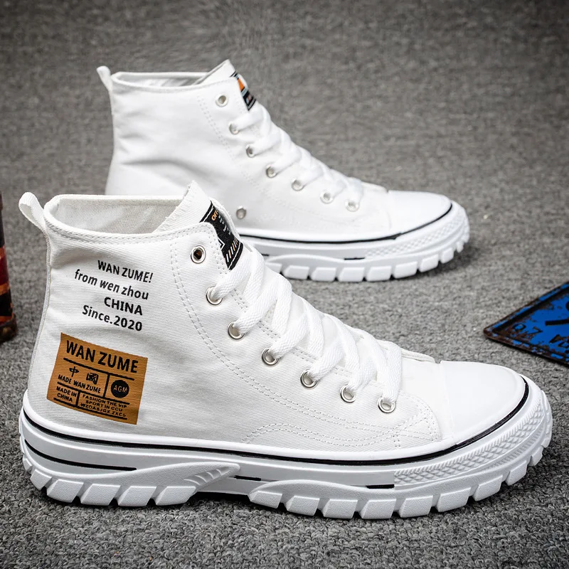 2025 New Autumn Men's Shoes Fashion High-top Canvas Shoes Male Sneakers Lace Up Casual Breathable Flats Men's Vulcanize Footwear
2025 New Autumn Men's Shoes Fashion High-top Canvas Shoes Male Sneakers Lace Up Casual Breathable Flats Men's Vulcanize Footwear