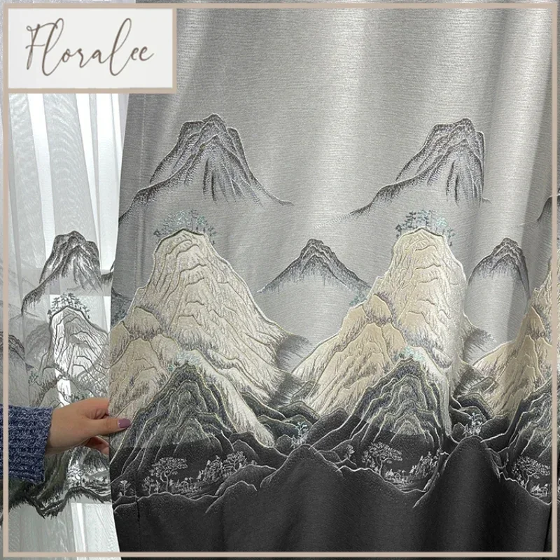 Chinese Curtains For Living Dining Room Bedroom Full Blackout High-grade Landscape Painting Chinese Style
Chinese Curtains For Living Dining Room Bedroom Full Blackout High-grade Landscape Painting Chinese Style