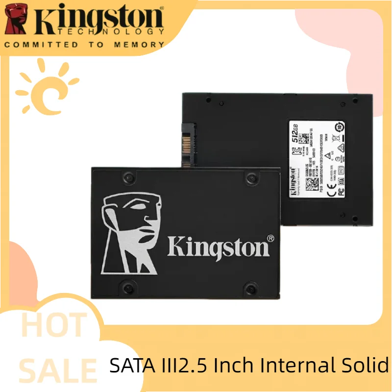Kingston 2.5" SATA 3.0 SSD KC600 Solid State Drive 256GB 512GB 1TB2TB 3D TLC internal Hard Drive for Laptop and Desktop Computer
Kingston 2.5" SATA 3.0 SSD KC600 Solid State Drive 256GB 512GB 1TB2TB 3D TLC internal Hard Drive for Laptop and Desktop Computer