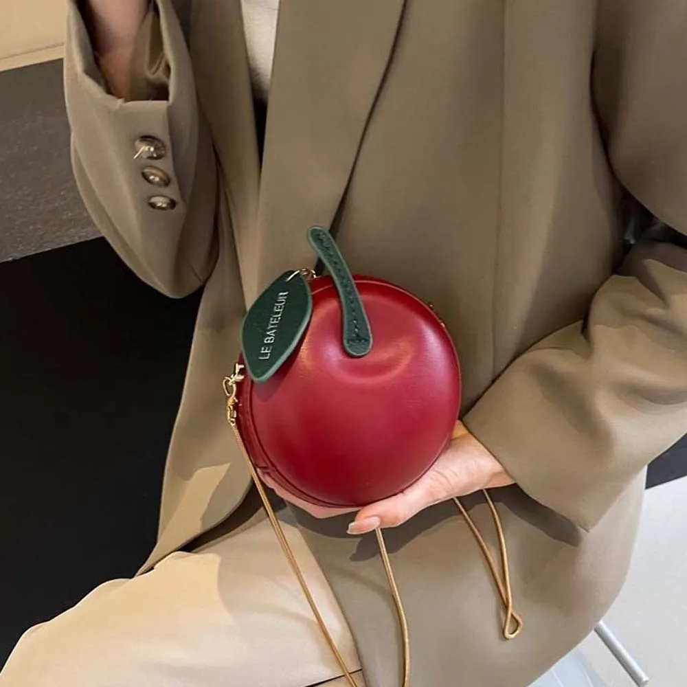 Coin Purse Fruit Shape Chain Bag Solid Color Large Capacity Leather Round Pouch Anti-splash Water Lightweight
Coin Purse Fruit Shape Chain Bag Solid Color Large Capacity Leather Round Pouch Anti-splash Water Lightweight
