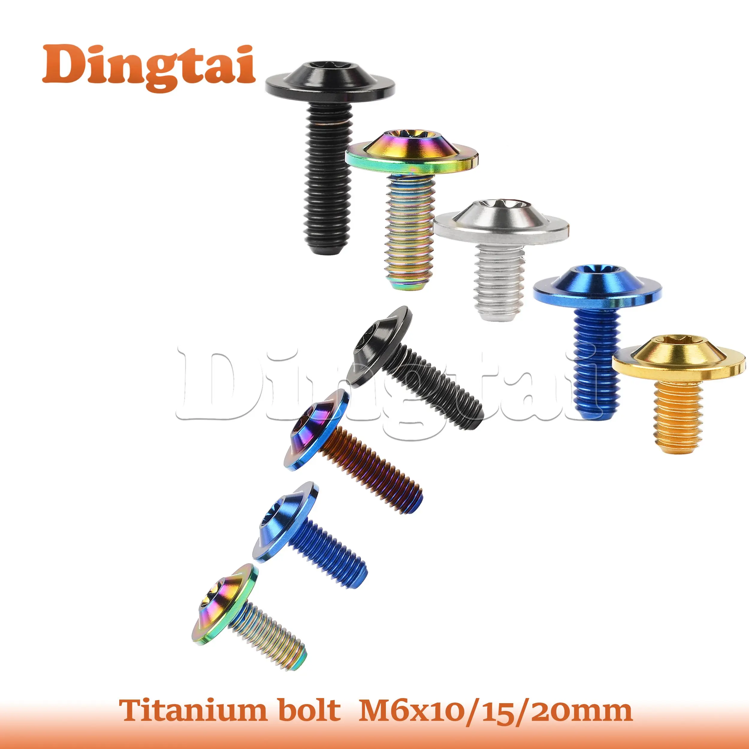 Dingtai Titanium Bolt M6x10 15 20mm Torx Head Disc Brake Rotor Screws for Bike Part
Dingtai Titanium Bolt M6x10 15 20mm Torx Head Disc Brake Rotor Screws for Bike Part