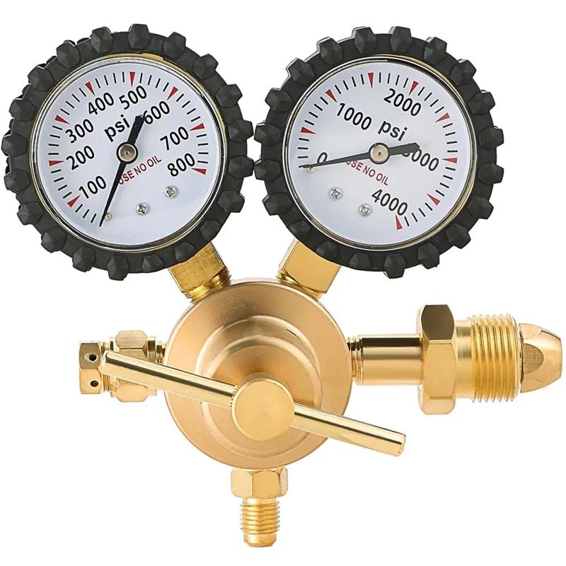 Nitrogen Regulator With 60In Hose For HVAC Purge, CGA580 Inlet Connection And 1/4In Male Flare Outlet Connection-B91B
Nitrogen Regulator With 60In Hose For HVAC Purge, CGA580 Inlet Connection And 1/4In Male Flare Outlet Connection-B91B