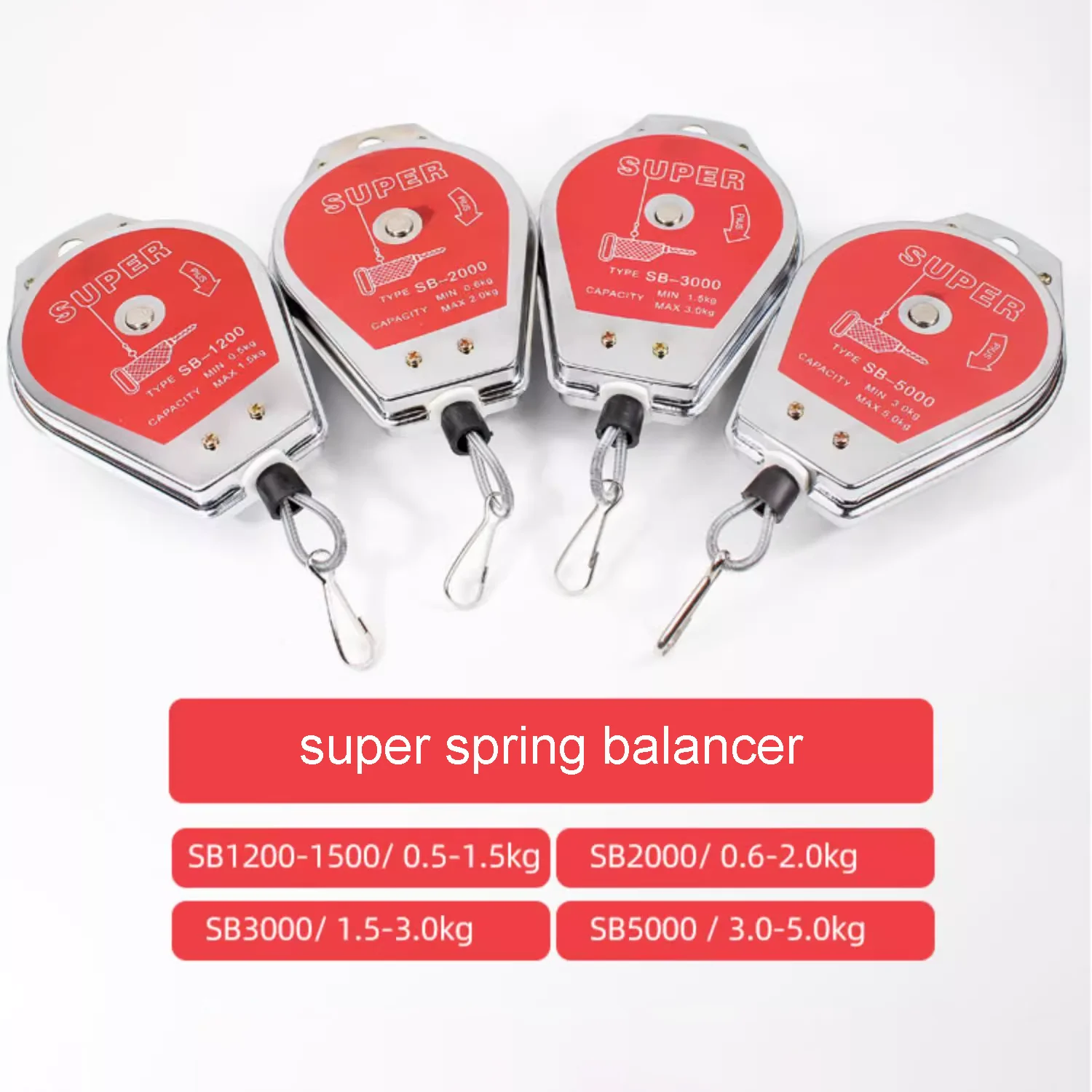 Improved quality Spring Balancer for hanging wrench screwdriver tools (not include the customs tax)
Improved quality Spring Balancer for hanging wrench screwdriver tools (not include the customs tax)