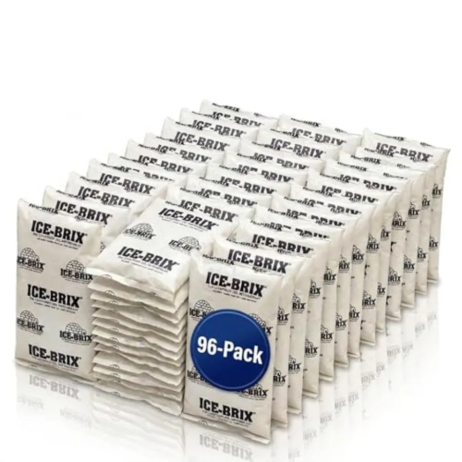Ice Packs for Shipping 5 X 2 3/4" 96 Pack Bulk Food-Safe Reusable Refrigerant Gel Ice Packs for Lunch Boxes Coolers and Mailing
Ice Packs for Shipping 5 X 2 3/4" 96 Pack Bulk Food-Safe Reusable Refrigerant Gel Ice Packs for Lunch Boxes Coolers and Mailing