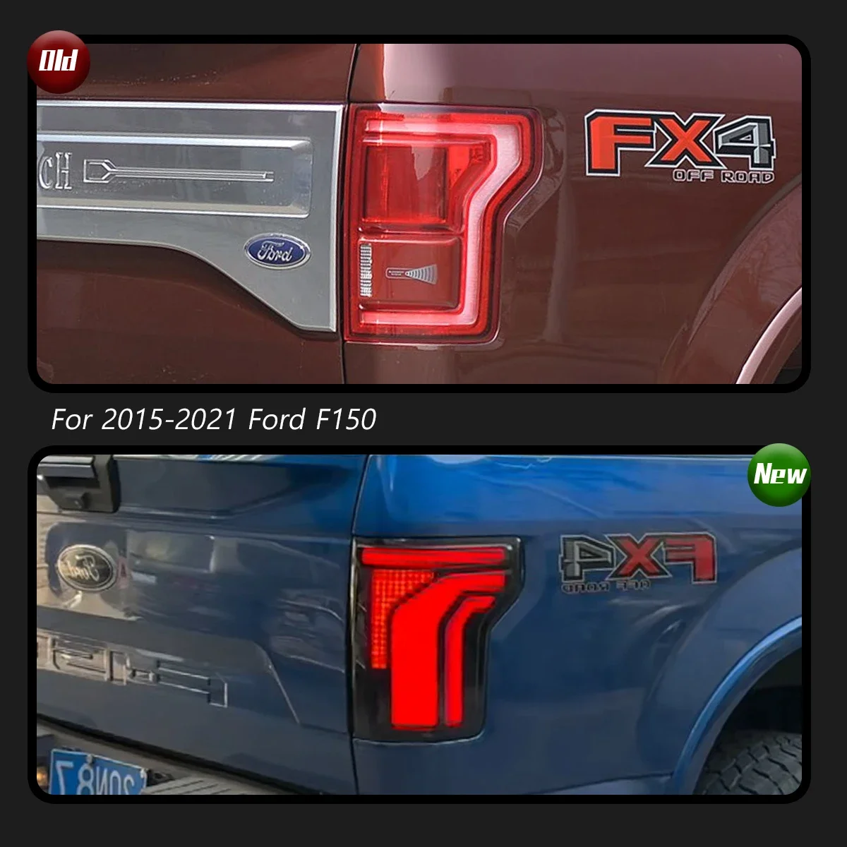 Car For Ford F150 Taillight 2015-2021 Upgrade Modified To New DRL Dynamic Turn Signal LED Taillight
Car For Ford F150 Taillight 2015-2021 Upgrade Modified To New DRL Dynamic Turn Signal LED Taillight