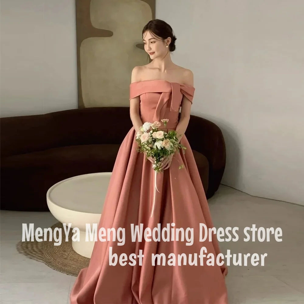 ZHUISHU Elegant Off Shoulder Korea Wedding Dresses Draped Satin A Line Bow Evening Dress Photo Shoot Customized Bride Party Gown
ZHUISHU Elegant Off Shoulder Korea Wedding Dresses Draped Satin A Line Bow Evening Dress Photo Shoot Customized Bride Party Gown