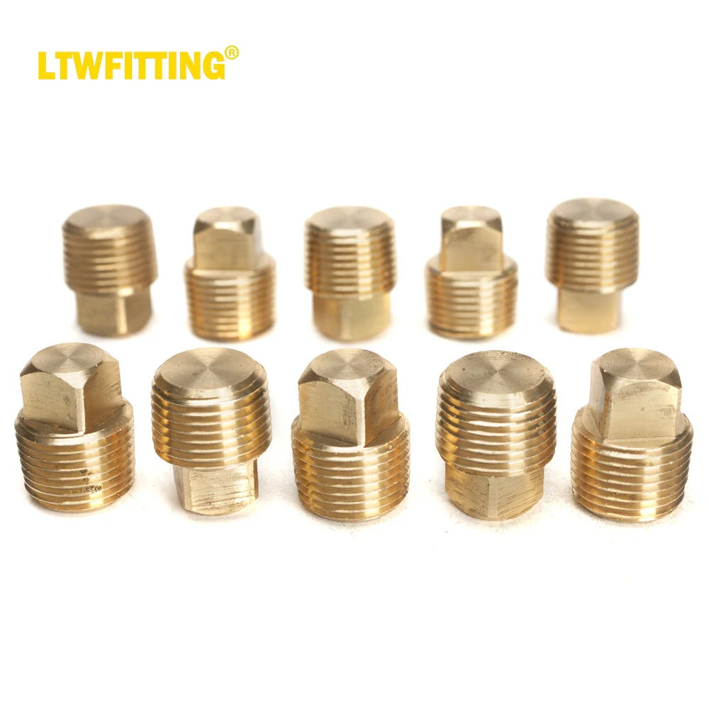 LTWFITTING Brass Pipe Square Solid Head Plug Fittings 3/8 Inch Male NPT(Pack of 10)
LTWFITTING Brass Pipe Square Solid Head Plug Fittings 3/8 Inch Male NPT(Pack of 10)