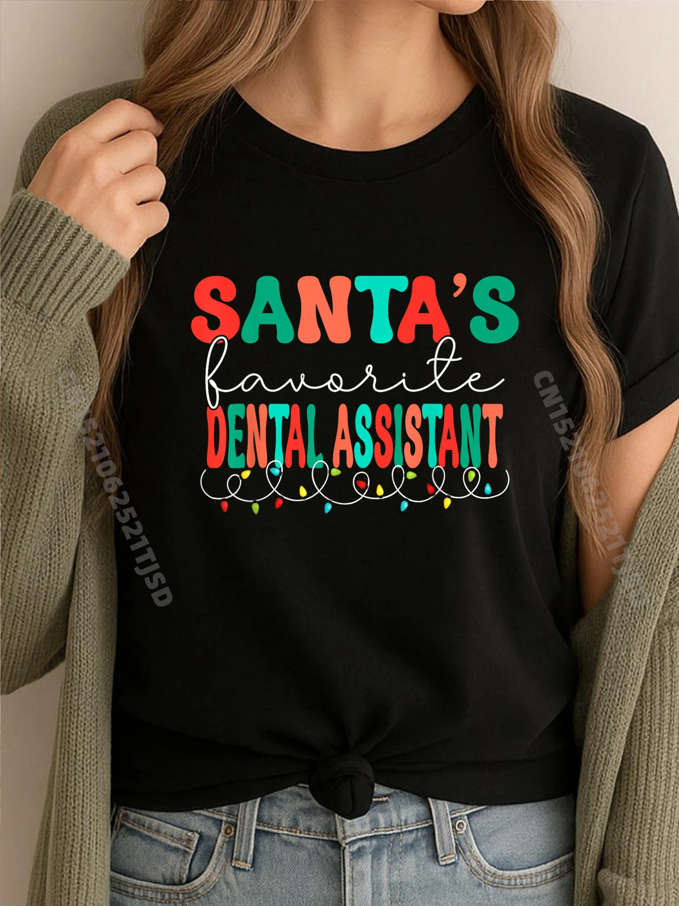 Футболка Santas Favorite Dental Assistant в стиле ретро, Рождественский стоматолог с графическим рисунком, винтажная футболка для женщин, День отца 
Футболка Santas Favorite Dental Assistant в стиле ретро, Рождественский стоматолог с графическим рисунком, винтажная футболка для женщин, День отца