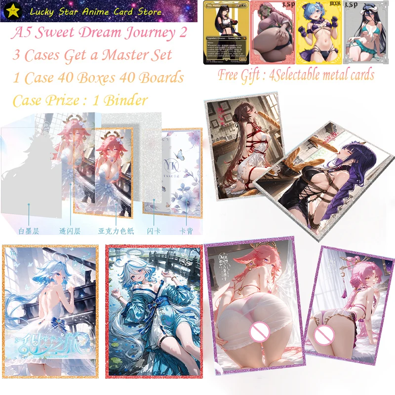 Sweet Dream Journey 2 Новые карты с историями богини Доски формата А5 Получите полный набор персонажей аниме Богини Альбедо Незуко Rem Нами Power Zero 2
Sweet Dream Journey 2 Новые карты с историями богини Доски формата А5 Получите полный набор персонажей аниме Богини Альбедо Незуко Rem Нами Power Zero 2