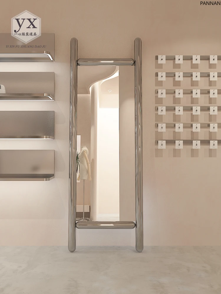 Clothing store mirror Skinny dressing fitting mirror High-end women's clothing store Full body floor mirror
Clothing store mirror Skinny dressing fitting mirror High-end women's clothing store Full body floor mirror
