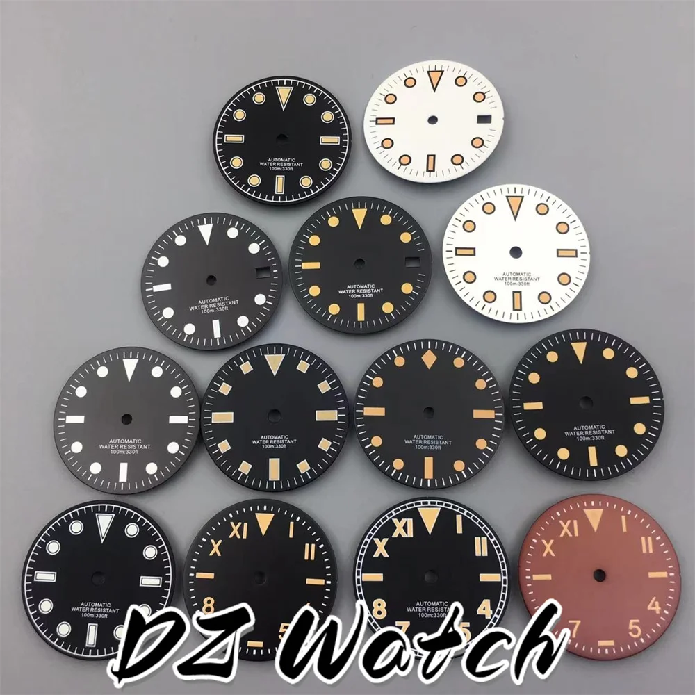 DZ 29 мм винтажный черный, белый, коричневый циферблат часов C3, светящийся, подходит для NH35 NH36 ETA2824 Miyota8215 Mingzhu2813, аксессуары для часов с механизмом
DZ 29 мм винтажный черный, белый, коричневый циферблат часов C3, светящийся, подходит для NH35 NH36 ETA2824 Miyota8215 Mingzhu2813, аксессуары для часов с механизмом