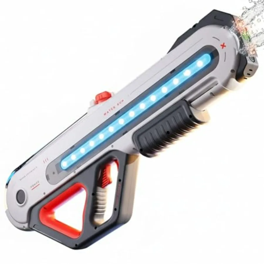 Outdoor water play: ABS plastic, blue, high-range 45 FT rapid-fire with LED display and dual nozzles
Outdoor water play: ABS plastic, blue, high-range 45 FT rapid-fire with LED display and dual nozzles