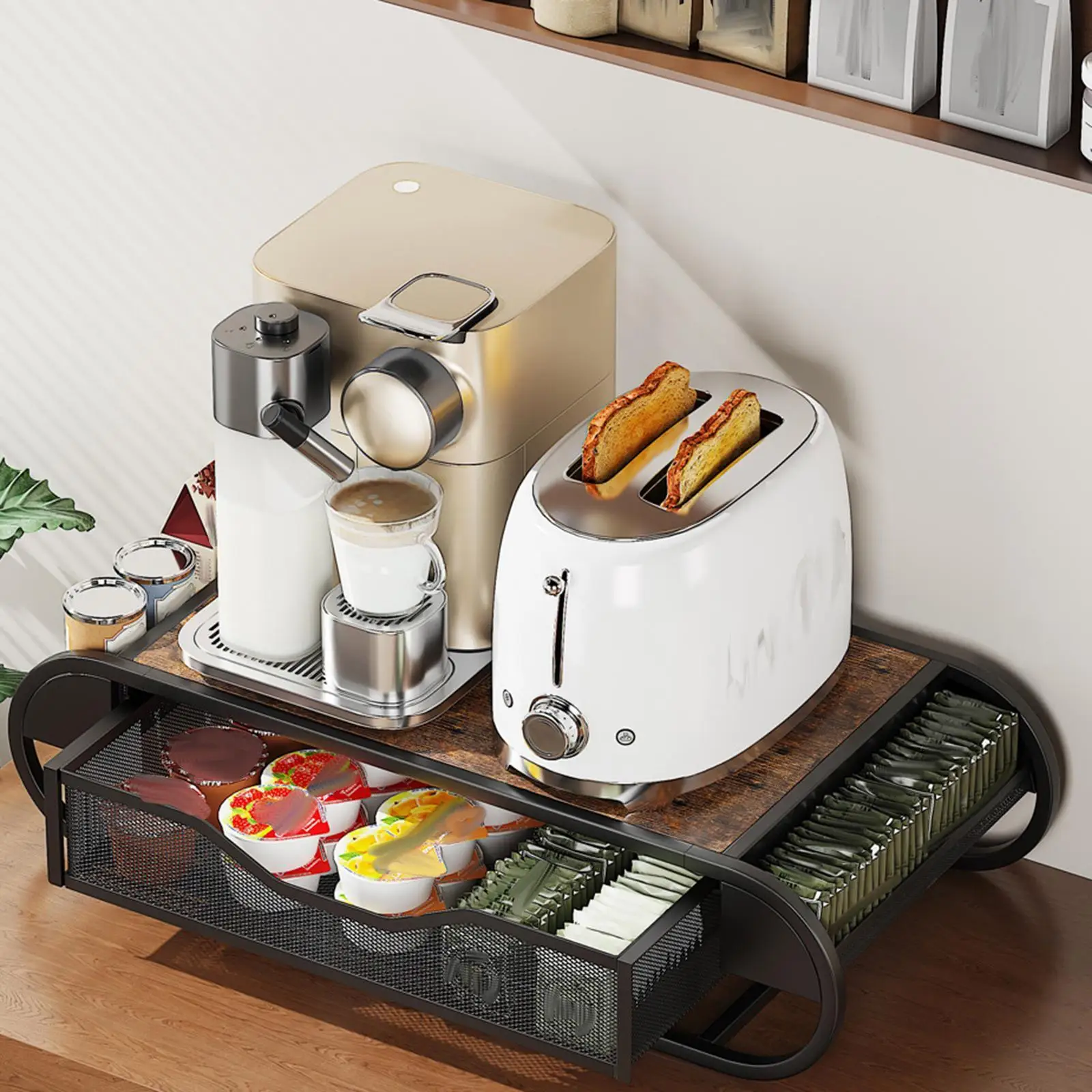 Coffee Pod Holder Rack Under Coffee Pot Storage Coffee Organizer Stand Capsule
Coffee Pod Holder Rack Under Coffee Pot Storage Coffee Organizer Stand Capsule