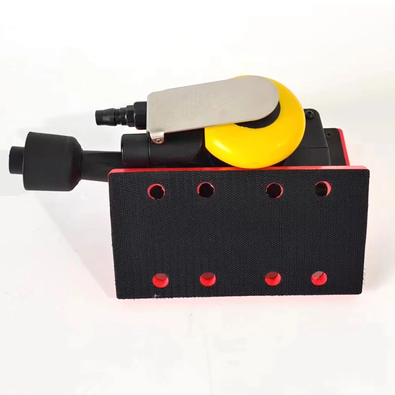 95x180mm square pneumatic dry grinder tray 4+4 holes dust suction chassis sandpaper machine sticky disc 
95x180mm square pneumatic dry grinder tray 4+4 holes dust suction chassis sandpaper machine sticky disc