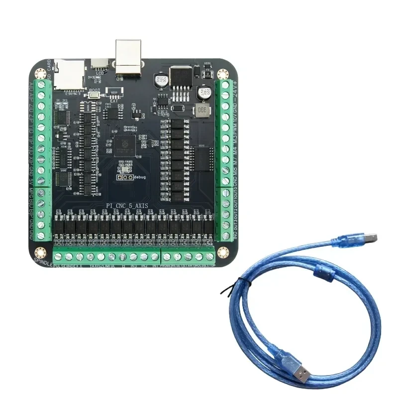 CNC Controller Board 3/4/5 Axis RP2350 Industrial Isolated Laser Engraving Card Supports Offline Handwheel MPG
CNC Controller Board 3/4/5 Axis RP2350 Industrial Isolated Laser Engraving Card Supports Offline Handwheel MPG